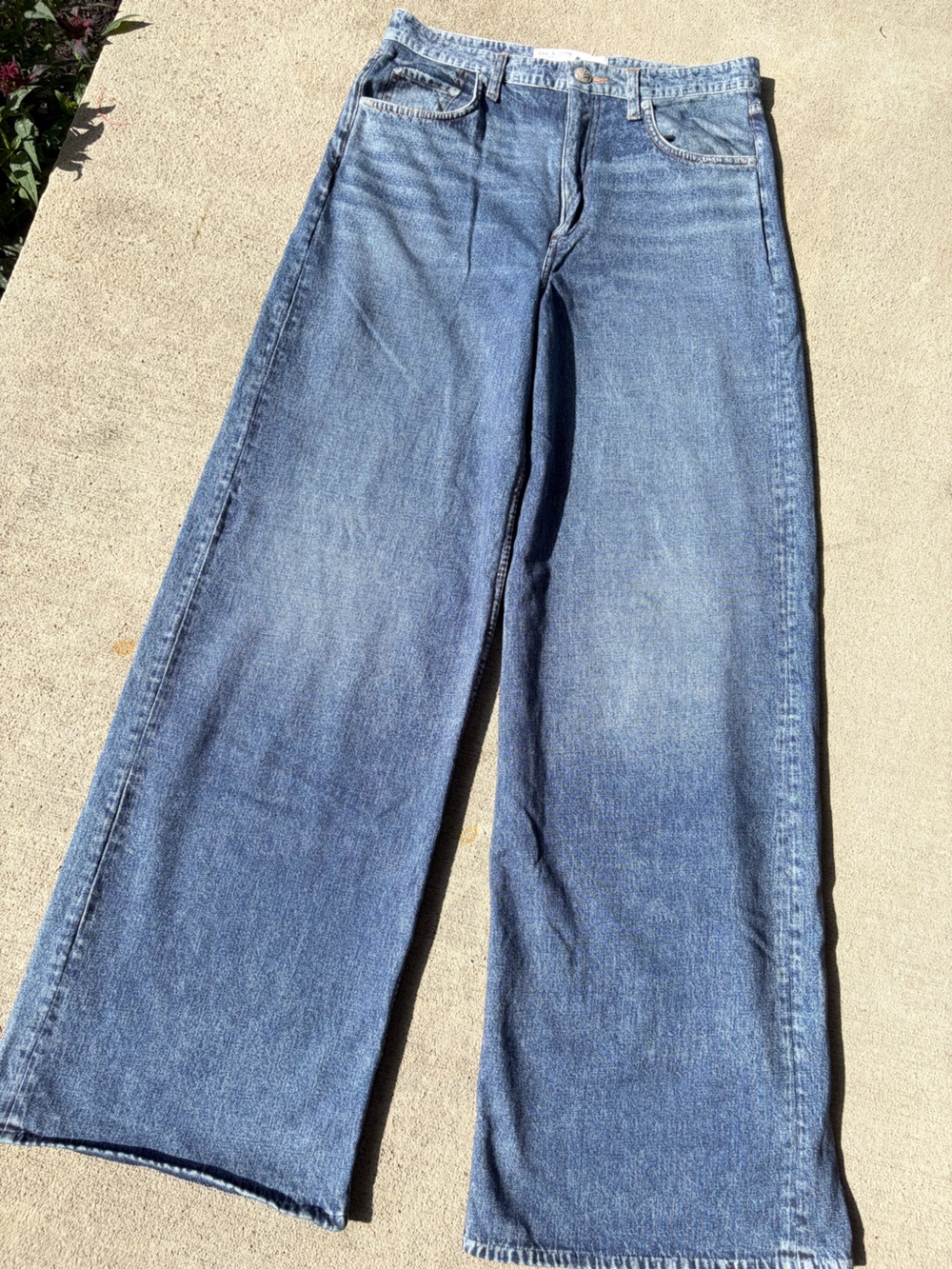 Rag & Bone Miramar jeans wide leg sweat pants jeans viral pants 10/30 blue